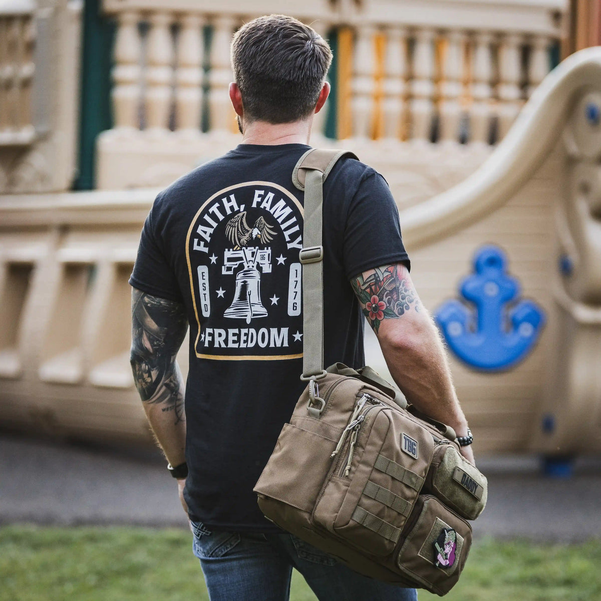 Faith Family Freedom - Liberty Bell, Black