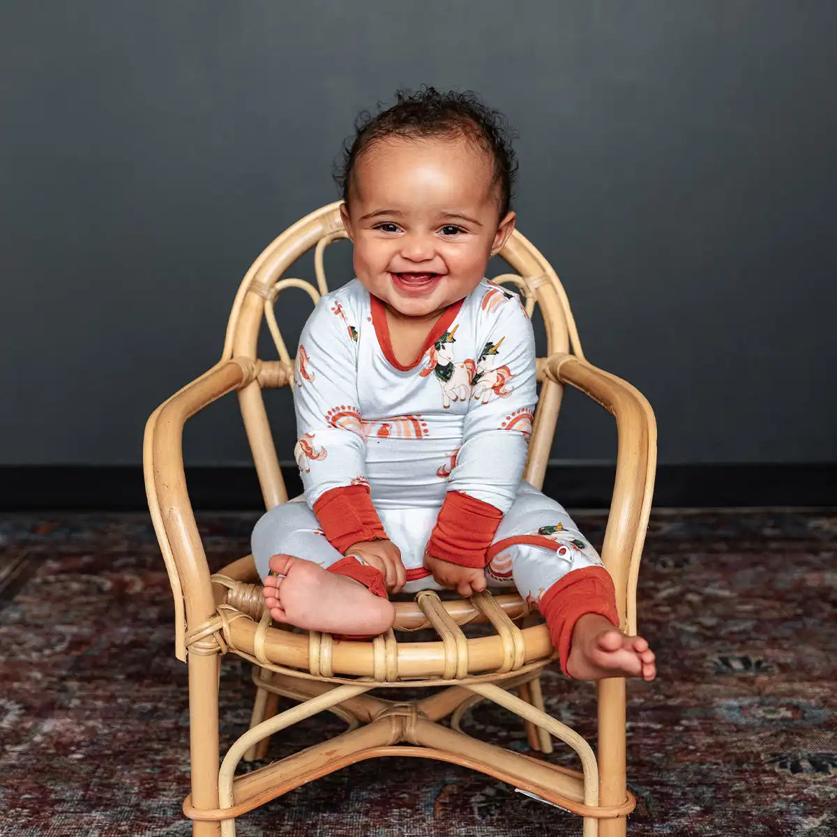 Rainbows & Unicorns Infant Zippie Pajamas