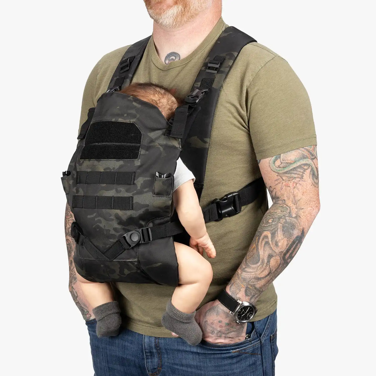 Everyday Diaper Bag Backpack + Baby Carrier Bundle