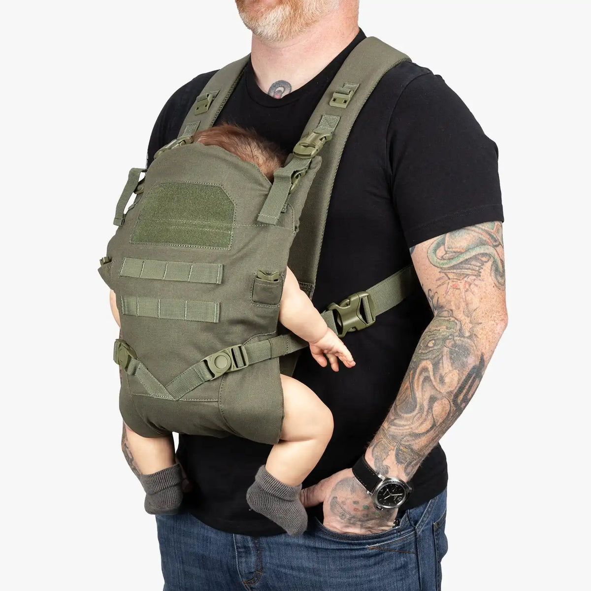Everyday Diaper Bag Backpack + Baby Carrier Bundle