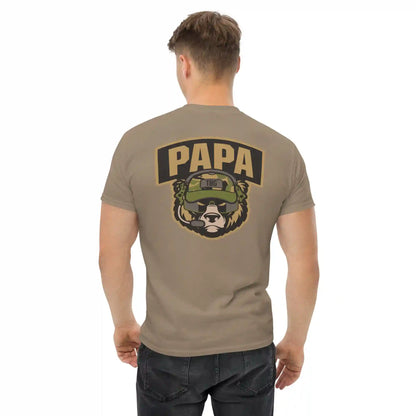Papa Bear T-Shirt, Tan