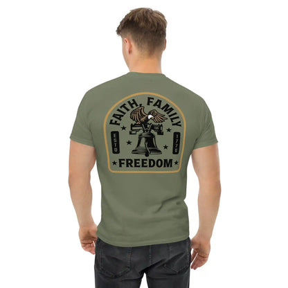 Faith Family Freedom - Liberty Bell, OD Green