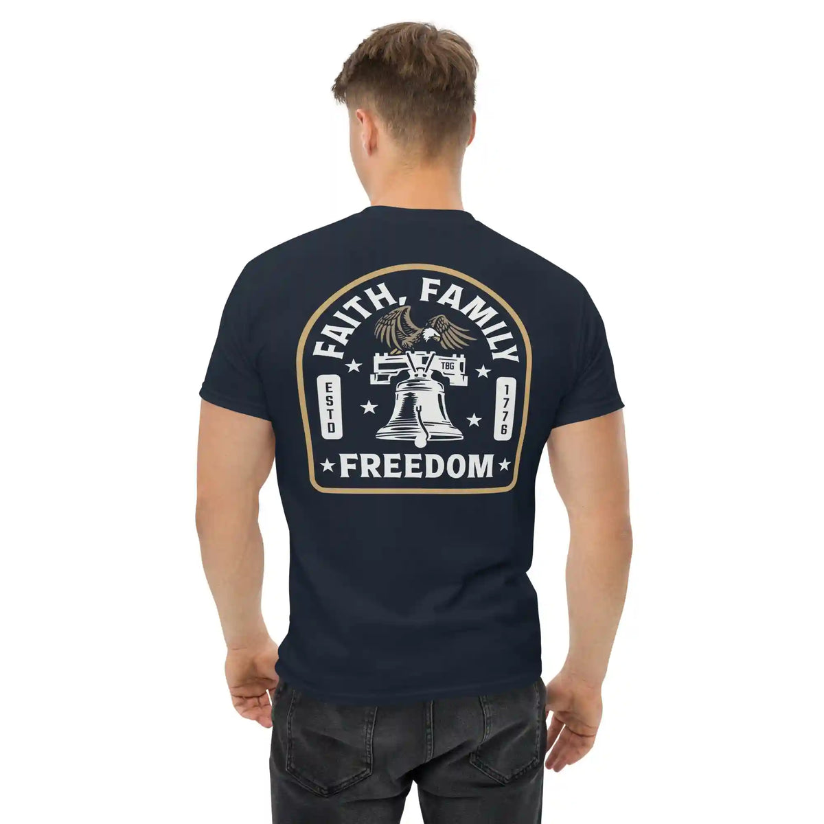 Faith Family Freedom - Liberty Bell, Navy