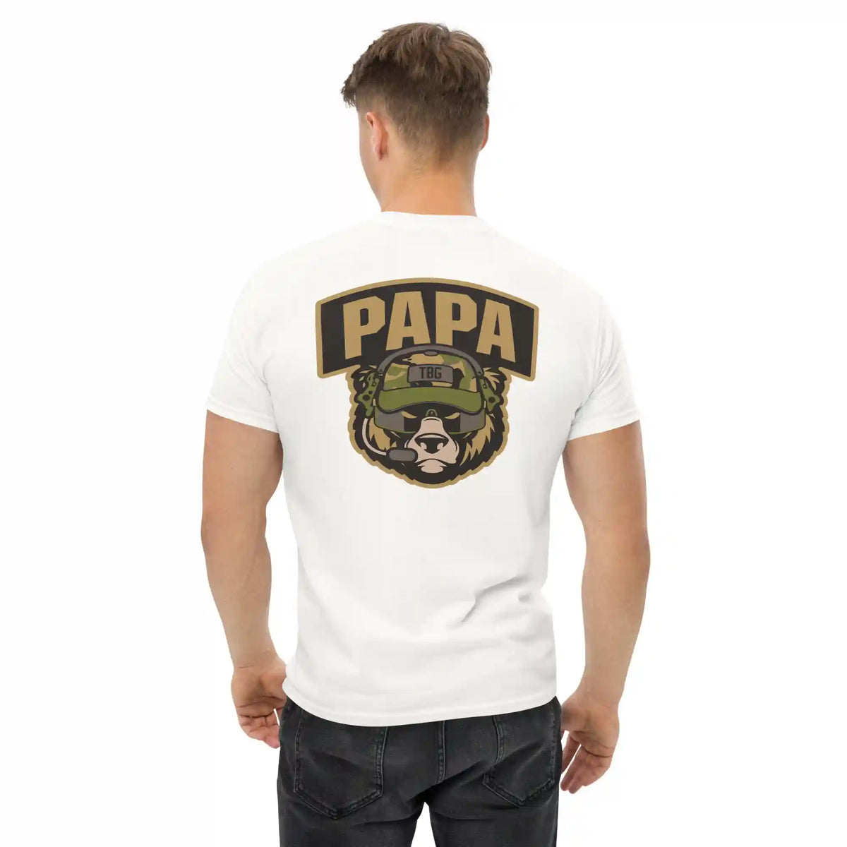 Papa Bear T-Shirt, Tan